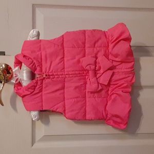 Euc! LILLY PULITZER HOT PINK PUFFER VEST